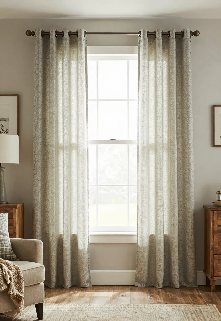 12 Double Curtain Rod Ideas for Layered Light and Privacy Control 11. Modern Farmhouse A Trendy Twist 0
