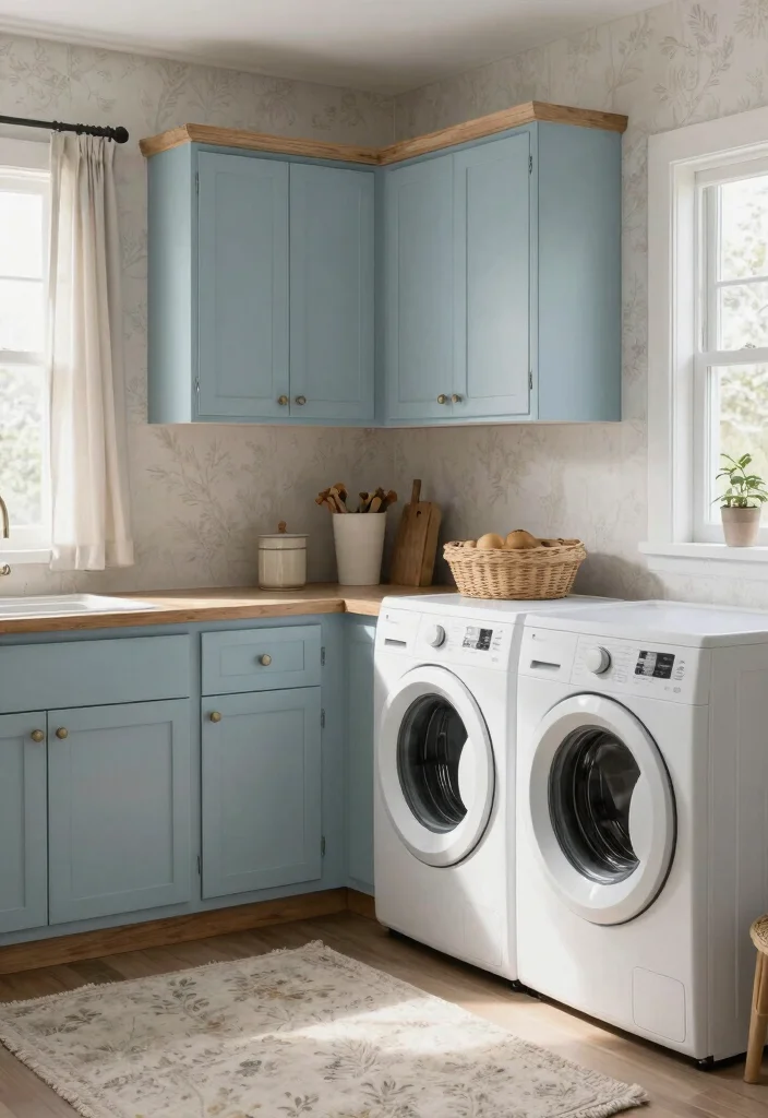 12 Farmhouse Laundry Room Ideas with Cozy Charm 3 12 Farmhouse Laundry Room Ideas with Cozy Charm 3. Cozy Color Palettes 0