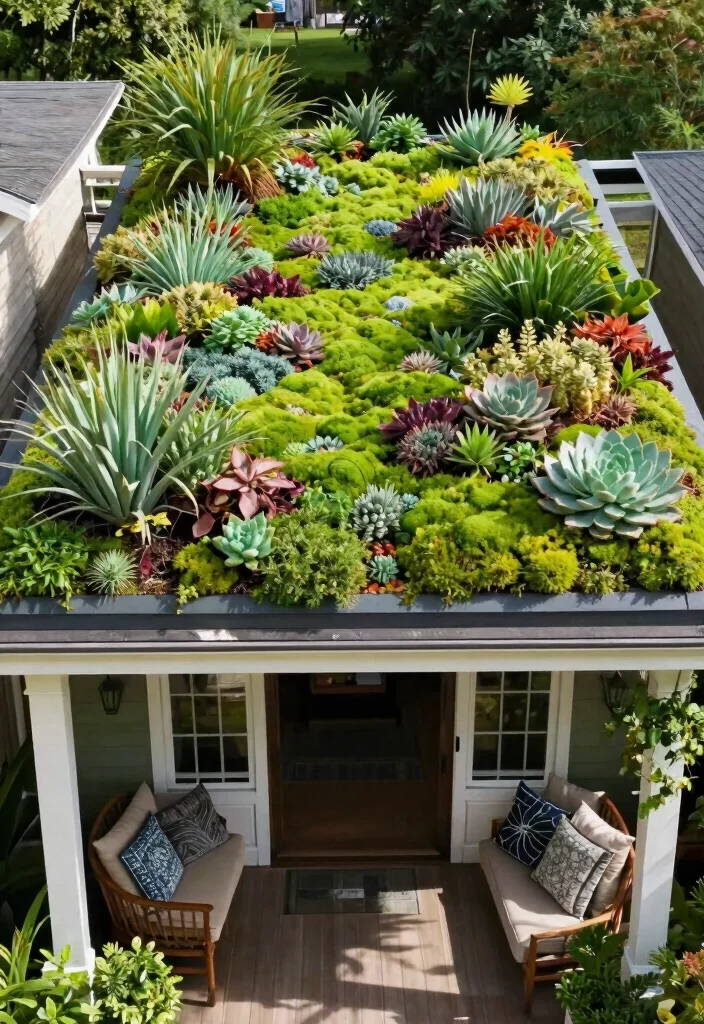 12 Front Porch Landscaping Ideas That Boost Curb Appeal 10. Green Roofs 0
