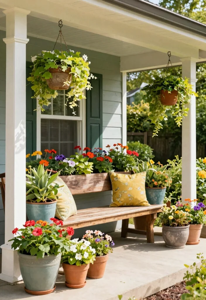 12 Front Porch Landscaping Ideas That Boost Curb Appeal 12. Custom Planters 0