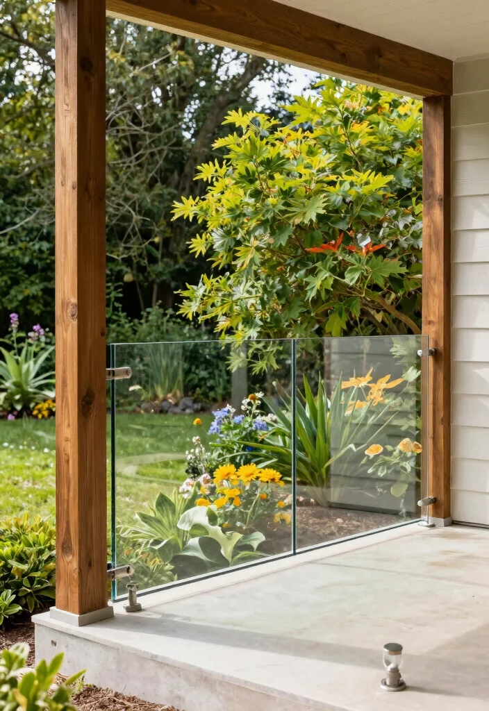 12 Front Porch Railing Ideas for Safety and Style 62 12 Front Porch Railing Ideas for Safety and Style 12. Eco Friendly Glass Railings Sustainable Chic 0