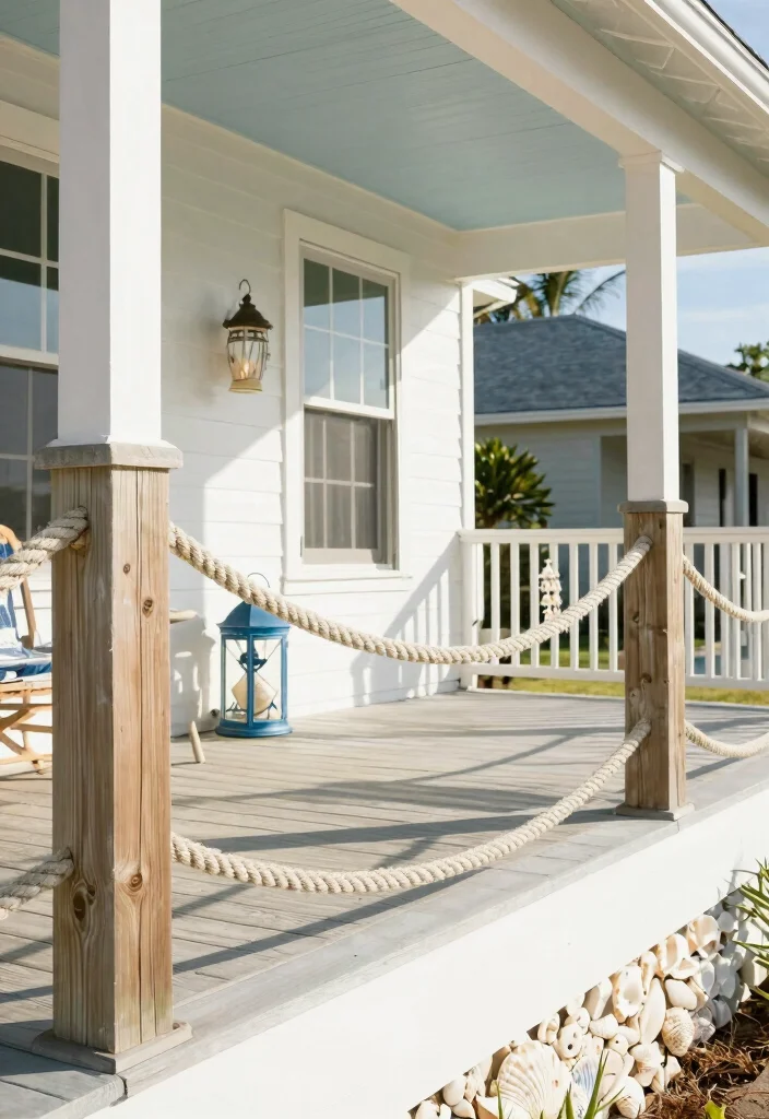 12 Front Porch Railing Ideas for Safety and Style 47 12 Front Porch Railing Ideas for Safety and Style 7. Rope Railings A Coastal Vibe 0