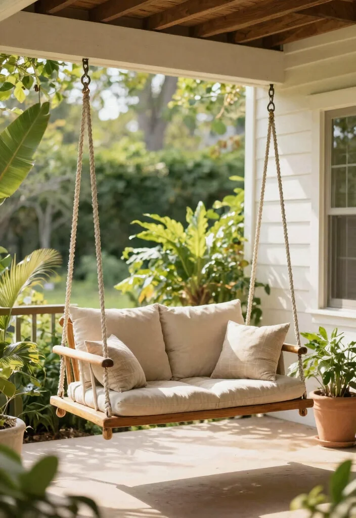 12 Front Porch Seating Ideas for Relaxed Outdoor Moments 6. Eco Friendly Swing Chairs 0