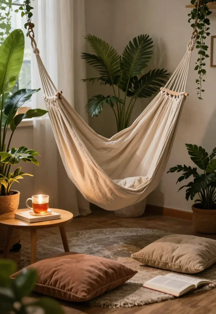 12 Green Dorm Room Ideas with Relaxed Natural Energy 7. Cozy Seating Nook 0