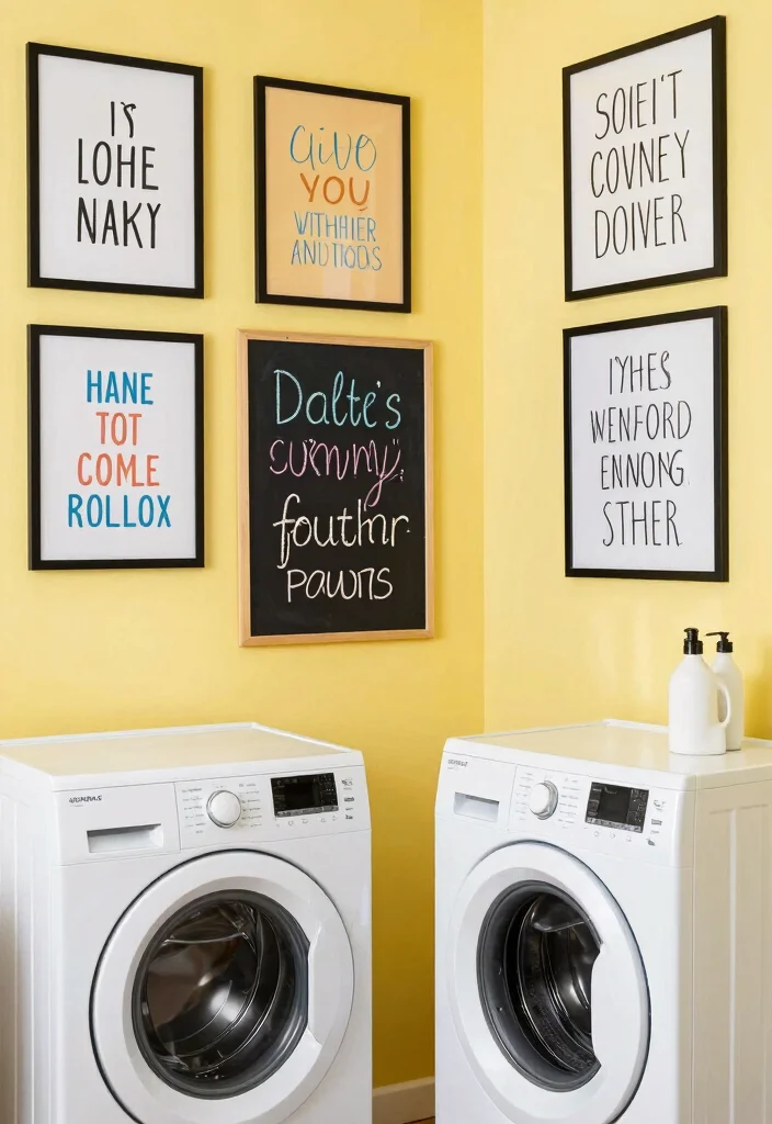 12 Laundry Room Decor Ideas That Feel Warm and Lived In 10. Incorporate Inspirational Quotes 0