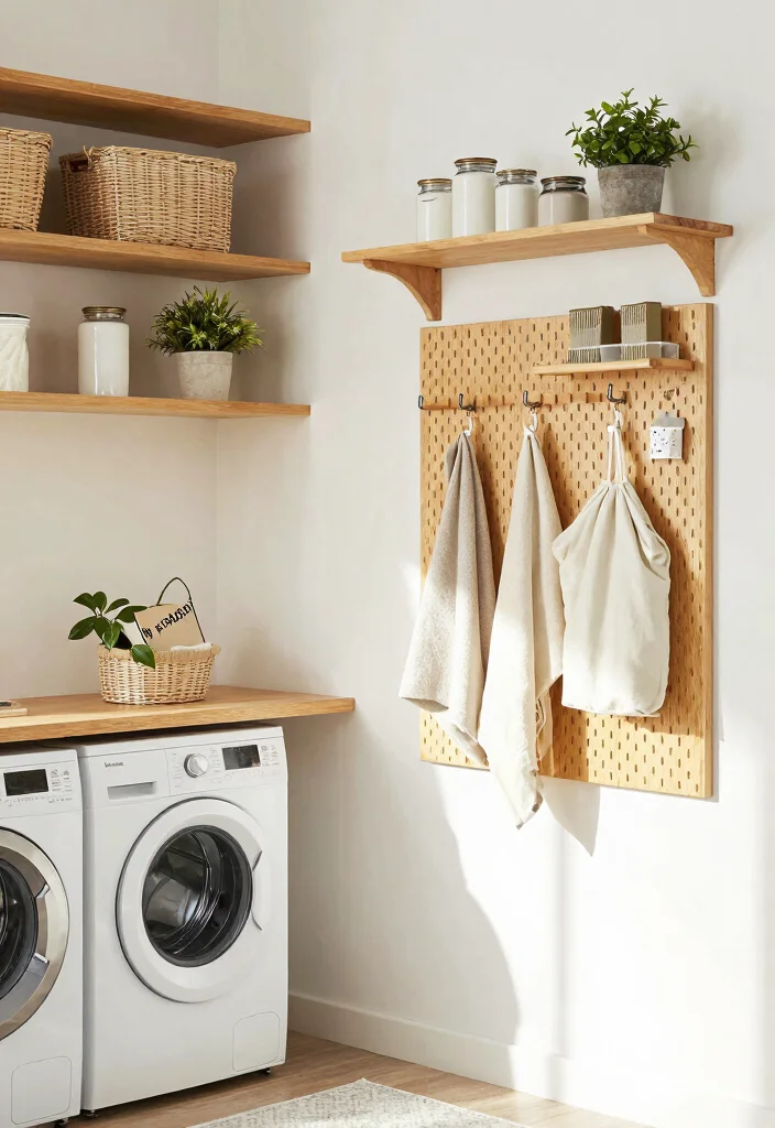 12 Laundry Room Decor Ideas That Feel Warm and Lived In 3. Stylish Storage Solutions 0