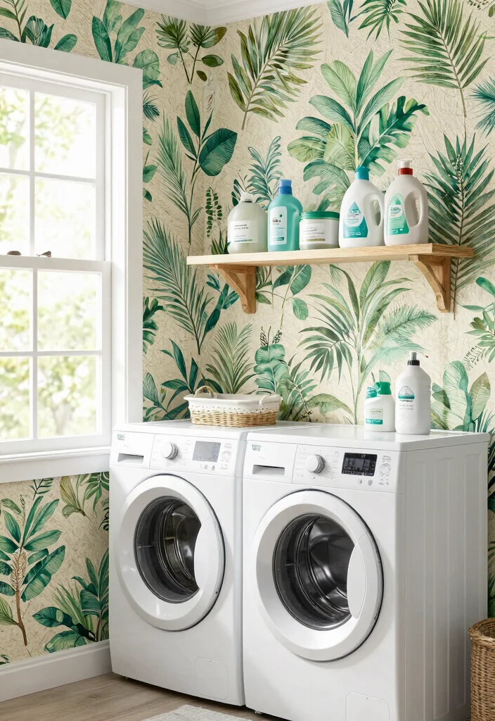 12 Laundry Room Wallpaper Ideas for Subtle Personality 12. Eco Friendly Options 0