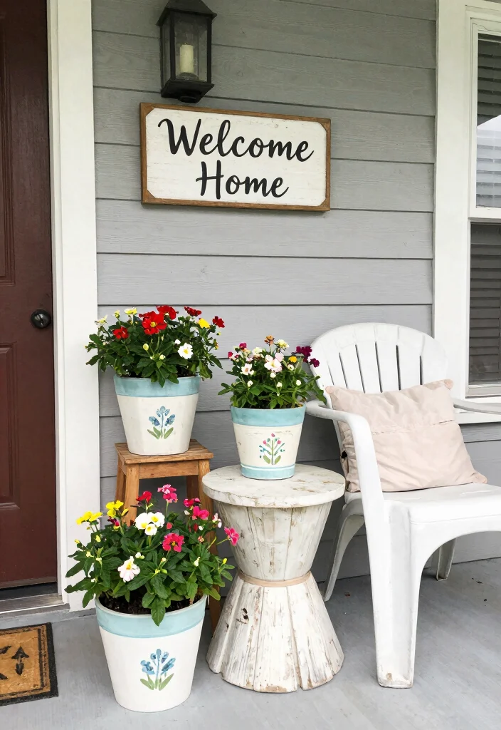 12 Small Front Porch Ideas That Feel Inviting Not Cramped 10. DIY Decor Elements for a Personal Touch 0