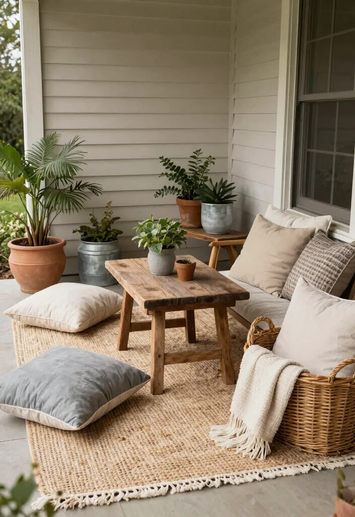 12 Small Front Porch Ideas That Feel Inviting Not Cramped 3. Layered Textures for Comfort 0