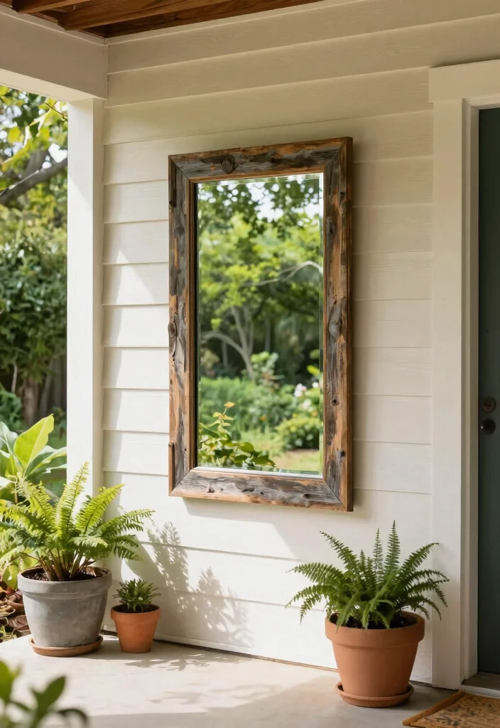 12 Small Front Porch Ideas That Feel Inviting Not Cramped 6. Use Mirrors to Create Illusion of Space 0