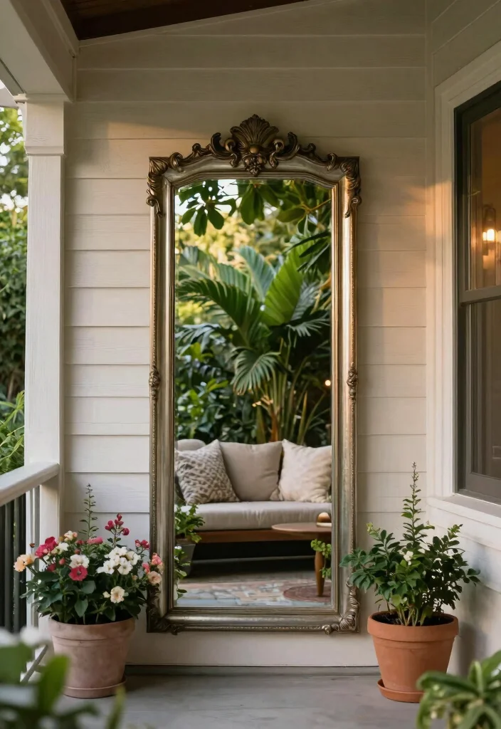 12 Small Front Porch Ideas for Urban Dwellings 51 12 Small Front Porch Ideas for Urban Dwellings 11. Use of Mirrors to Enhance Light 0
