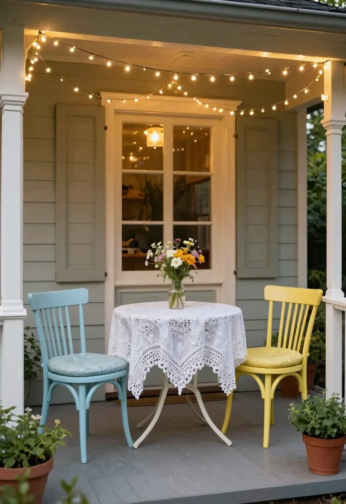 12 Small Front Porch Ideas for Urban Dwellings 2 12 Small Front Porch Ideas for Urban Dwellings 2. Utilize a Small Bistro Set 0