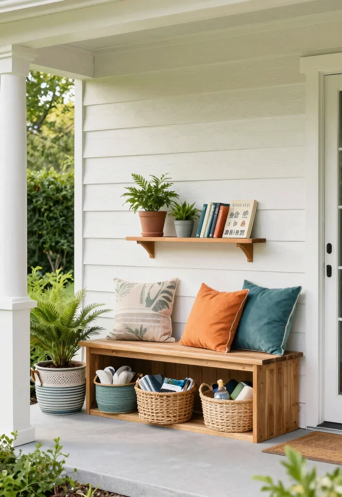 12 Small Front Porch Ideas for Urban Dwellings 39 12 Small Front Porch Ideas for Urban Dwellings 9. Compact Storage Solutions 0