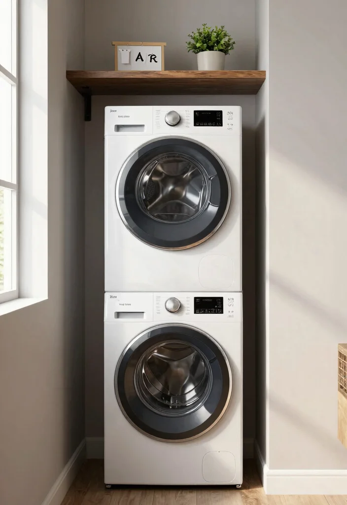 12 Small Laundry Room Ideas Stackable for Tight Layouts 1. Stackable Washer and Dryer 0