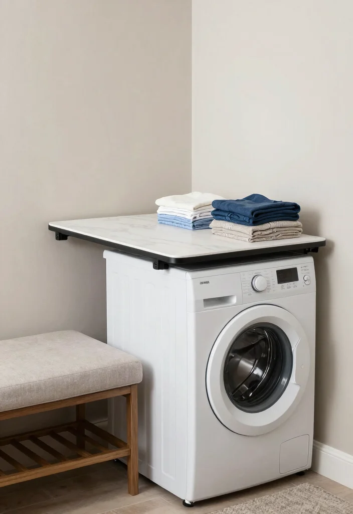 12 Tiny Laundry Room Ideas with Smart Storage Solutions 13 12 Tiny Laundry Room Ideas with Smart Storage Solutions 3. Multi Functional Furniture 0