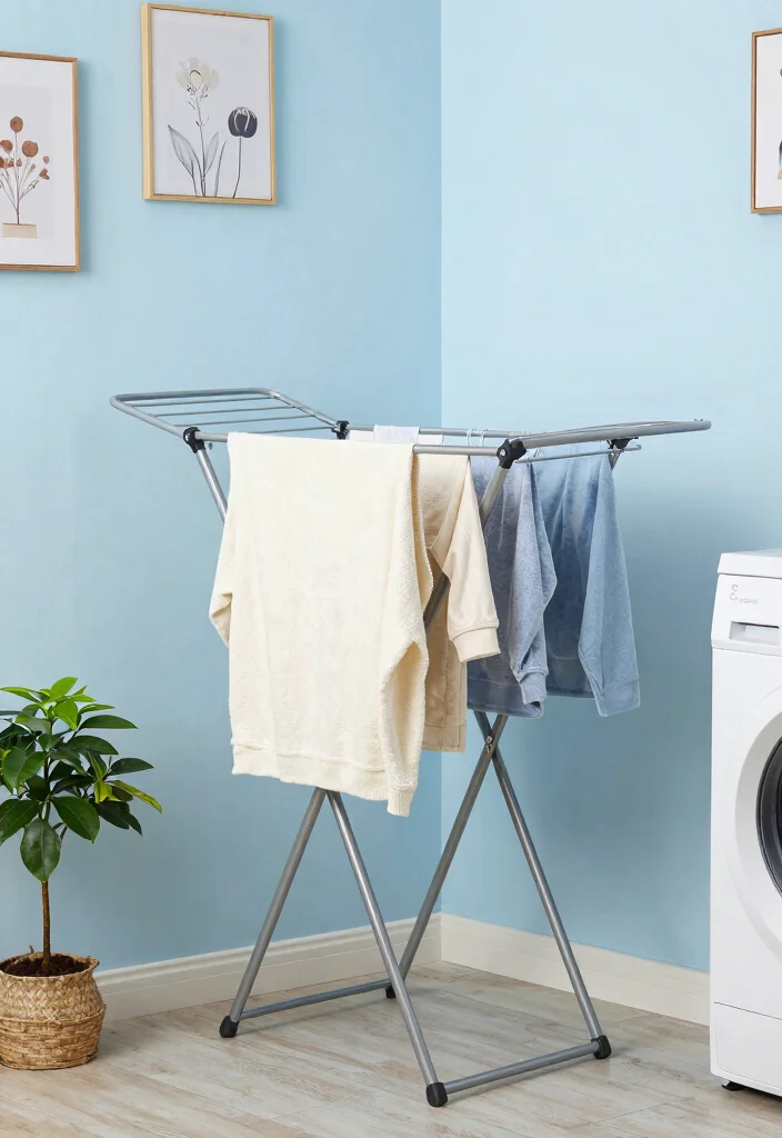 12 Tiny Laundry Room Ideas with Smart Storage Solutions 39 12 Tiny Laundry Room Ideas with Smart Storage Solutions 9. Folding Drying Racks 0