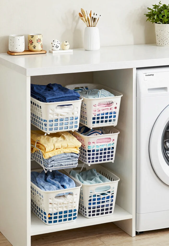 12 Top Load Washer Laundry Room Ideas with Easy Access 9. Functional Folding Stations 0