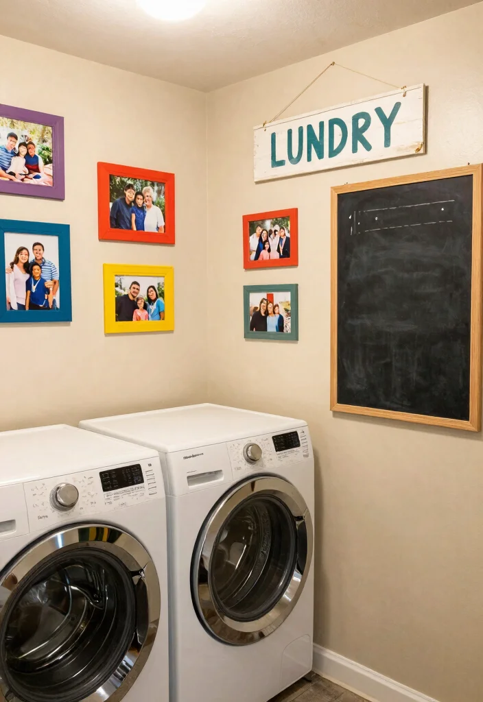 14 Basement Laundry Room Ideas That Feel Finished 14. Personal Touches 0