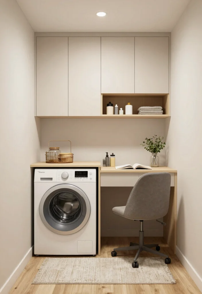 14 Basement Laundry Room Ideas Unfinished That Look Better 12. Dual Purpose Spaces 0