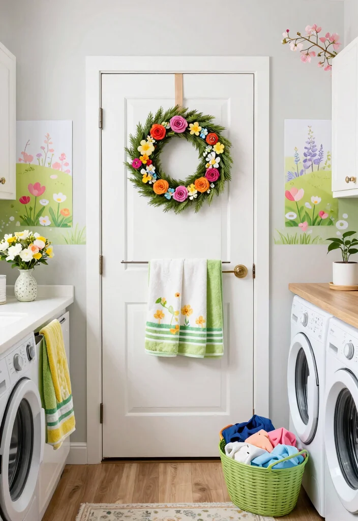 14 Basement Laundry Room Ideas Unfinished That Look Better 13. Seasonal Decor Swaps 0