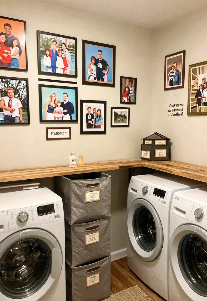 14 Basement Laundry Room Ideas Unfinished That Look Better 14. Personal Touches 0