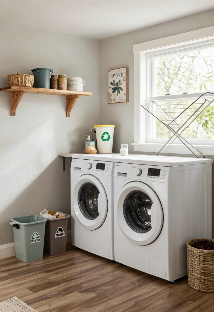 14 Basement Laundry Room Ideas Unfinished That Look Better 7. Eco Friendly Practices 0