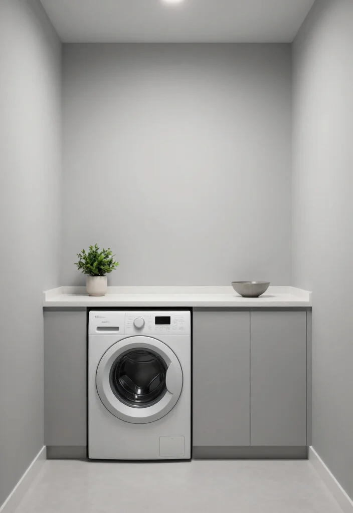 14 Basement Laundry Room Ideas Unfinished That Look Better 9. Minimalist Approach 0