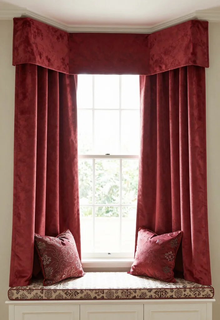 14 Bay Window Curtain Ideas That Frame Views Beautifully 10. Customized Window Treatments 0