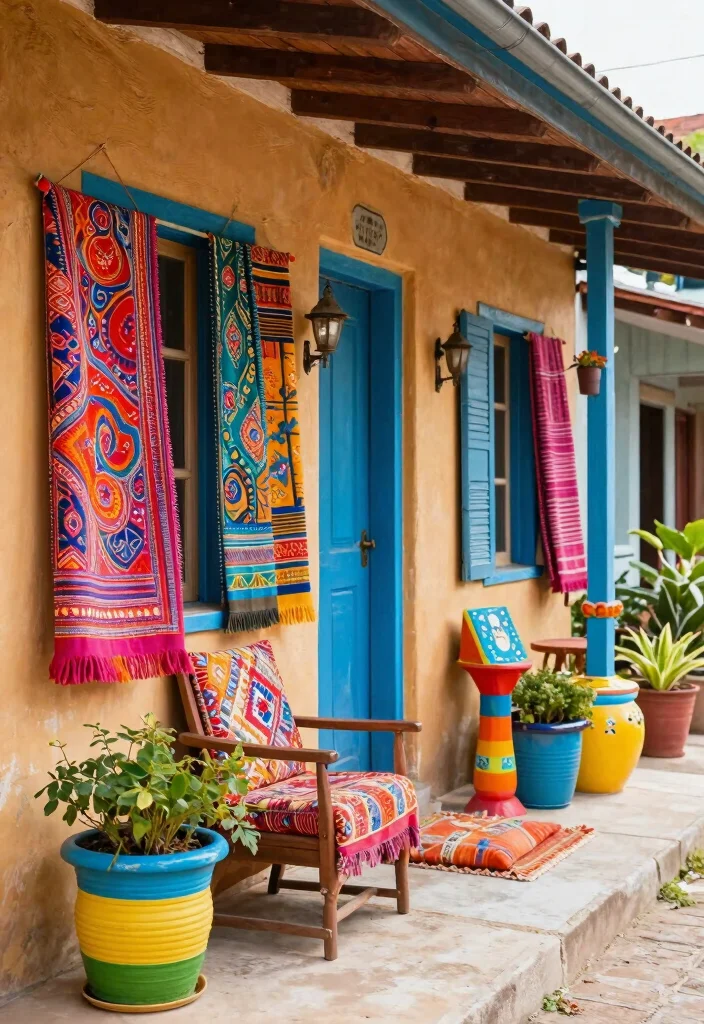14 Covered Front Porch Ideas for Year Round Comfort 14. Adding a Splash of Color 0