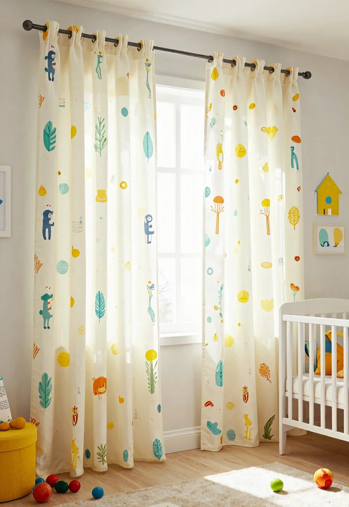 14 Curtain Color Ideas That Instantly Change the Room Mood 10. Playful Patterns 0