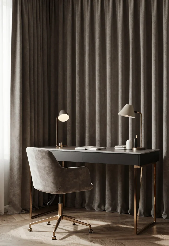 14 Curtain Color Ideas That Instantly Change the Room Mood 9. Deep Neutrals 0