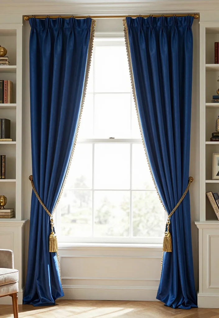 14 Curtain Ideas for Bay Windows with a Polished Finish 12. Curtain Tiebacks and Holdbacks 0