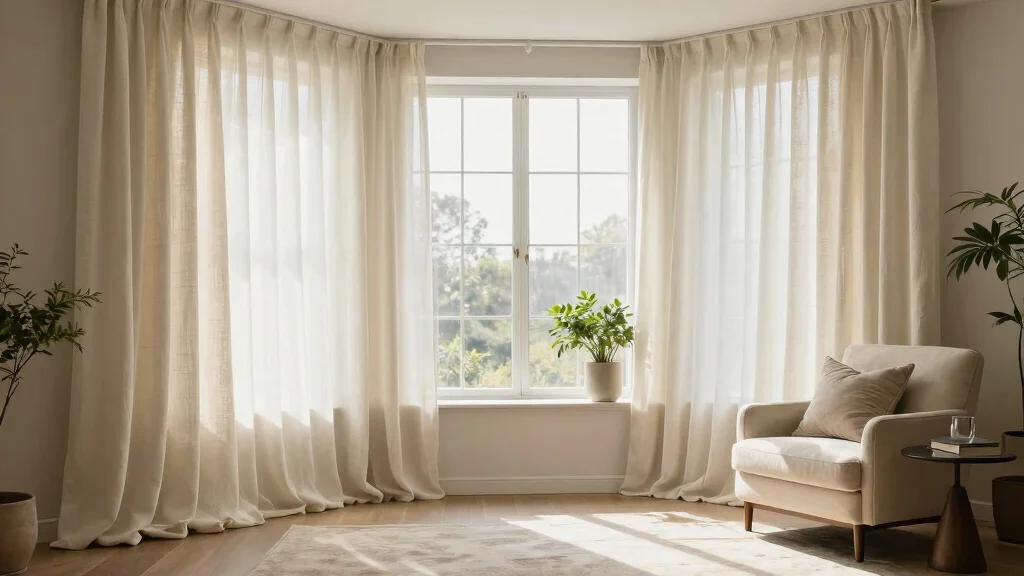 14 Curtain Ideas for Bay Windows with a Polished Finish