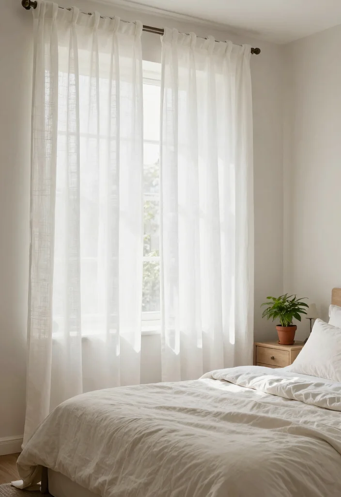 14 Curtain Ideas to Instantly Soften Light and Elevate Any Room 2. Organic Cotton Curtains for a Soft Touch 0