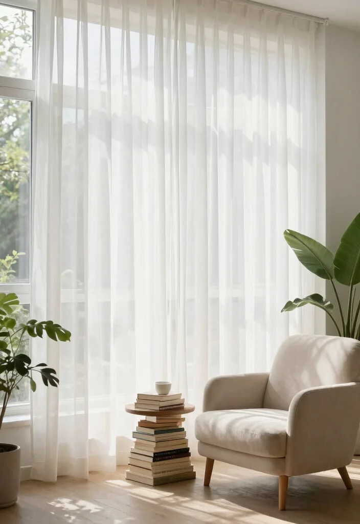 14 Curtain Ideas to Instantly Soften Light and Elevate Any Room 5. Sheer Panels for Effortless Softness 0