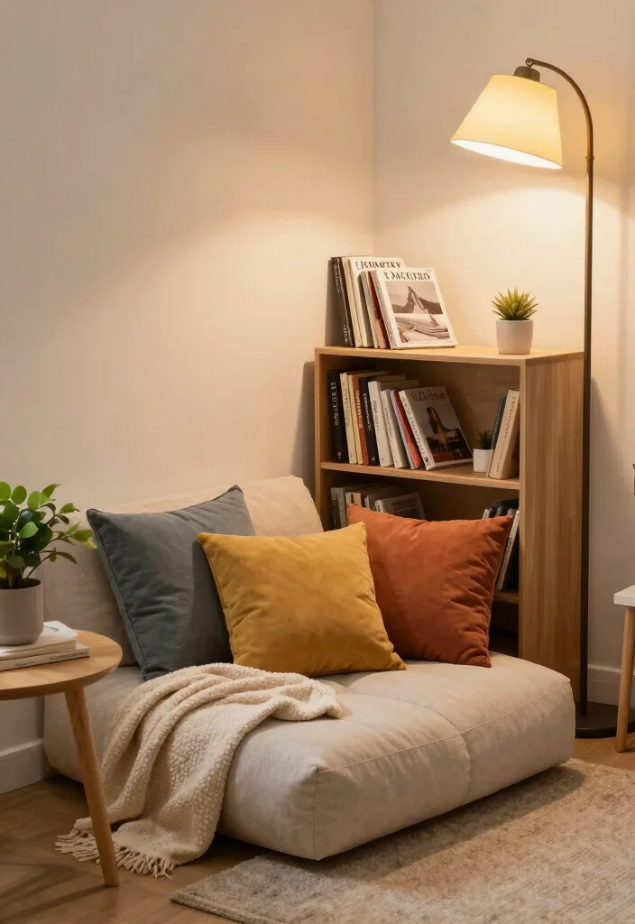 14 Cute Dorm Room Ideas That Feel Fun and Personal 16 14 Cute Dorm Room Ideas That Feel Fun and Personal 6. Cozy Reading Nook 0