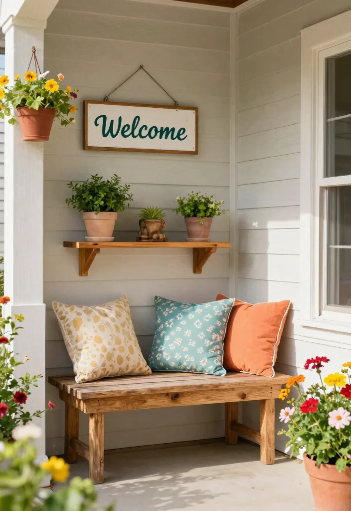 14 DIY Front Porch Ideas to Boost Curb Appeal 14. Create a Welcome Corner 0