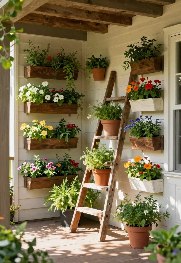 14 DIY Front Porch Ideas to Boost Curb Appeal 3. Incorporate Vertical Gardening 0
