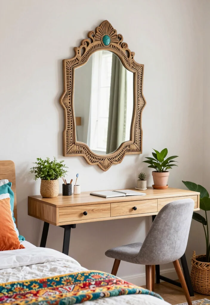 14 Dorm Room Decor Ideas to Make Small Spaces Feel Like Home 12. Decorative Mirrors 0