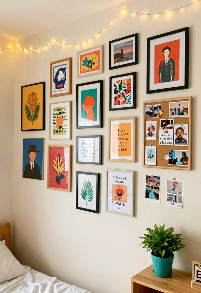 14 Dorm Room Decor Ideas to Make Small Spaces Feel Like Home 2. Personalized Wall Art 0