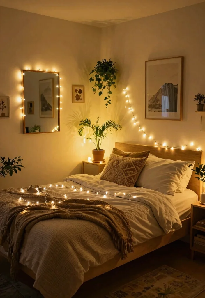 14 Dorm Room Decor Ideas to Make Small Spaces Feel Like Home 5. Twinkling Fairy Lights 0