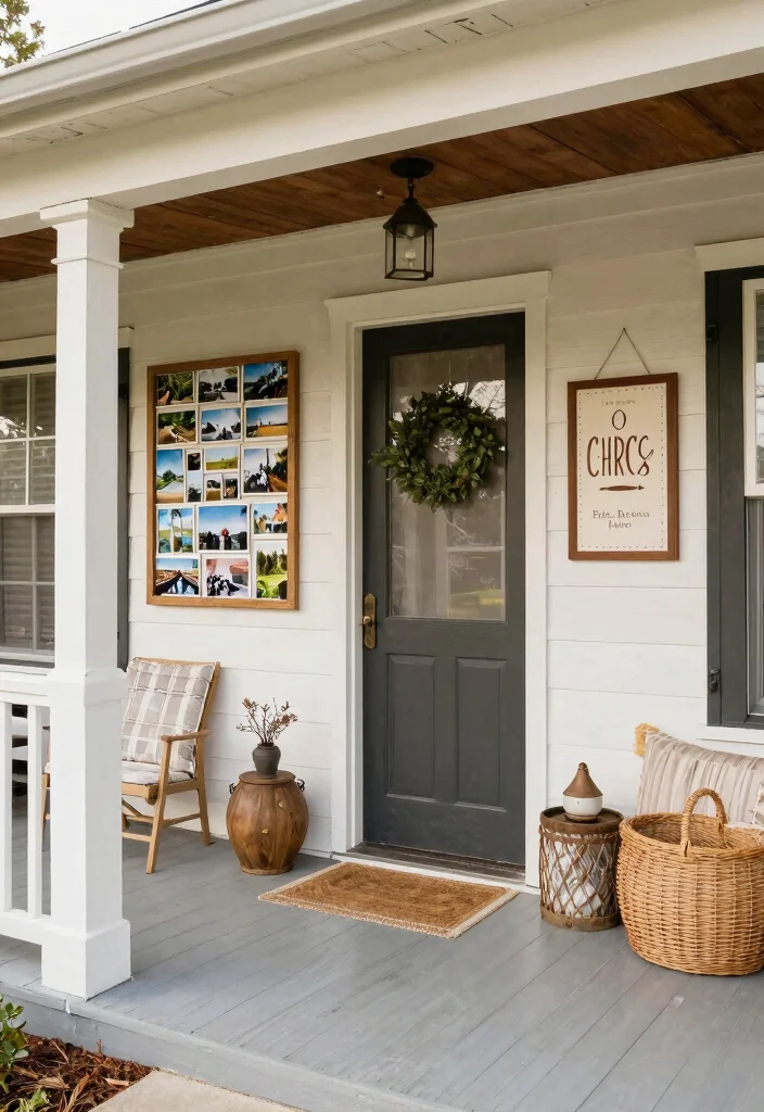 14 Double Wide Front Porch Ideas for Relaxed Outdoor Living 10. Personalized Touches 0