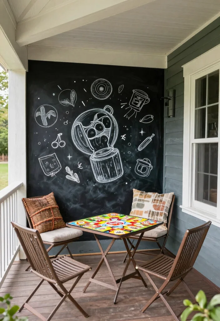 14 Double Wide Front Porch Ideas for Relaxed Outdoor Living 13. Porch Games and Activities 0