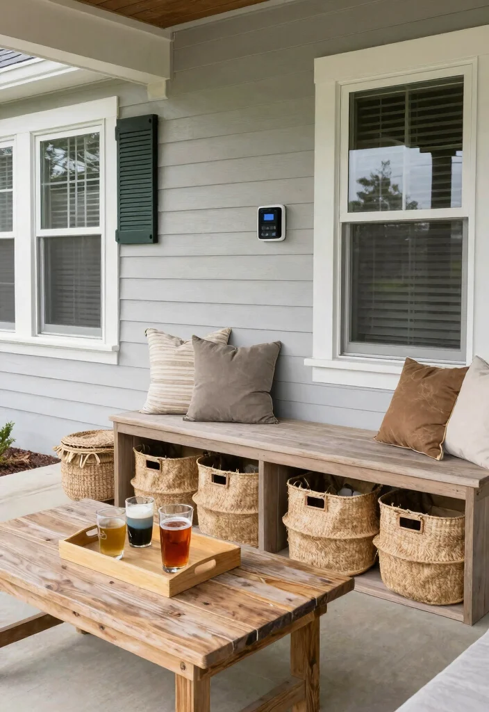 14 Double Wide Front Porch Ideas for Relaxed Outdoor Living 6. Functional Accessories 0