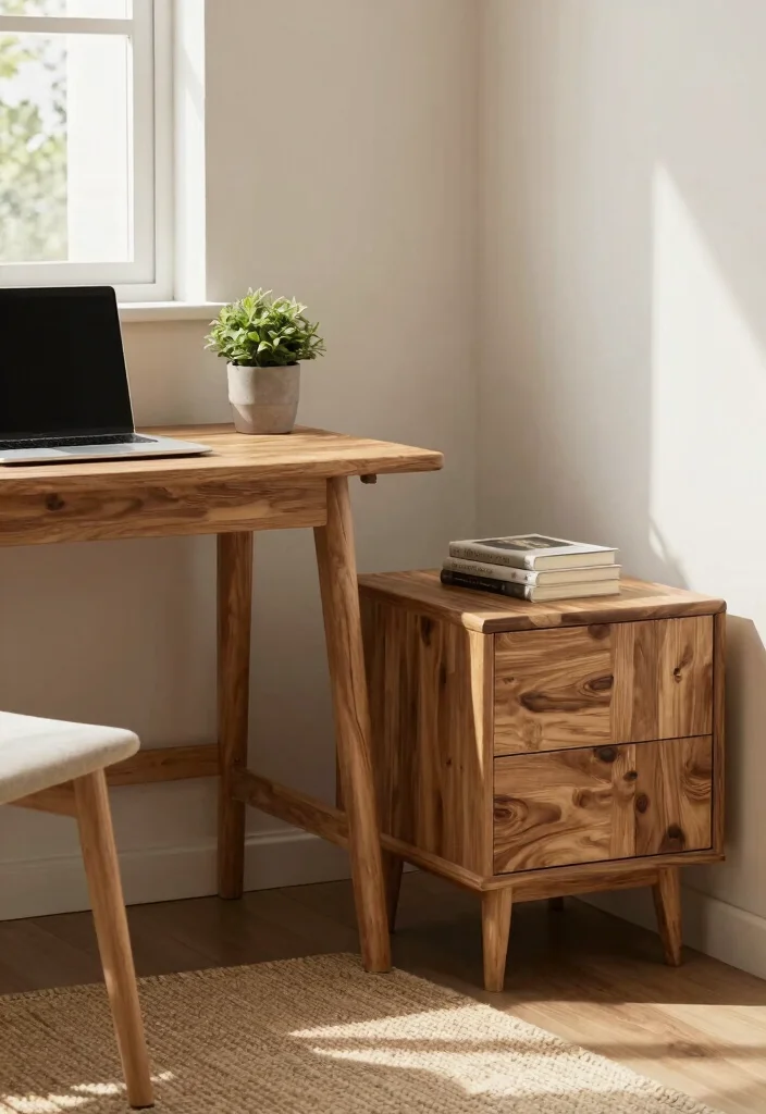 14 Earthy Dorm Room Ideas for Calm Natural Vibes 2. Wooden Furniture 0