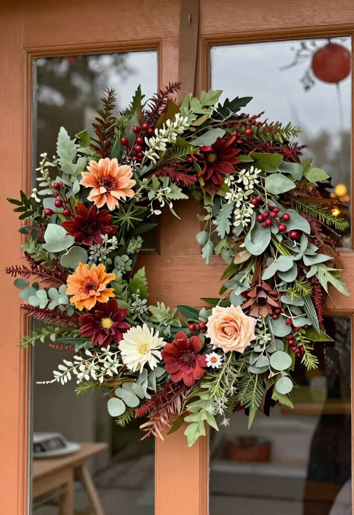 14 Front Porch Decor Ideas to Refresh Your Home Exterior 1. Seasonal Wreaths 0