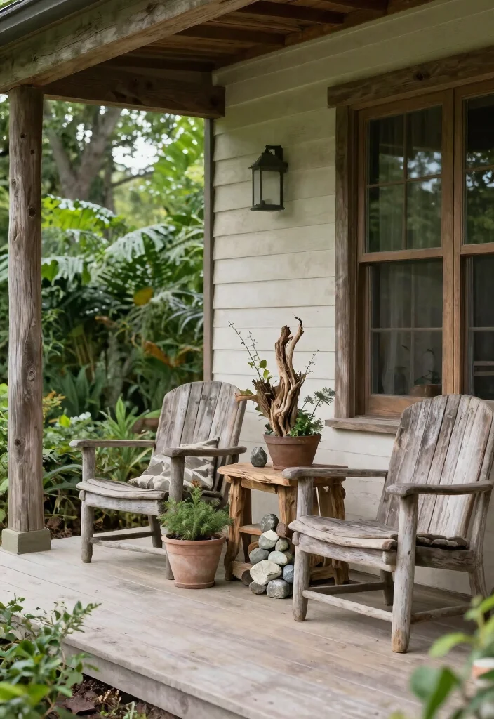 14 Front Porch Decor Ideas to Refresh Your Home Exterior 9. Nature Inspired Decor 0