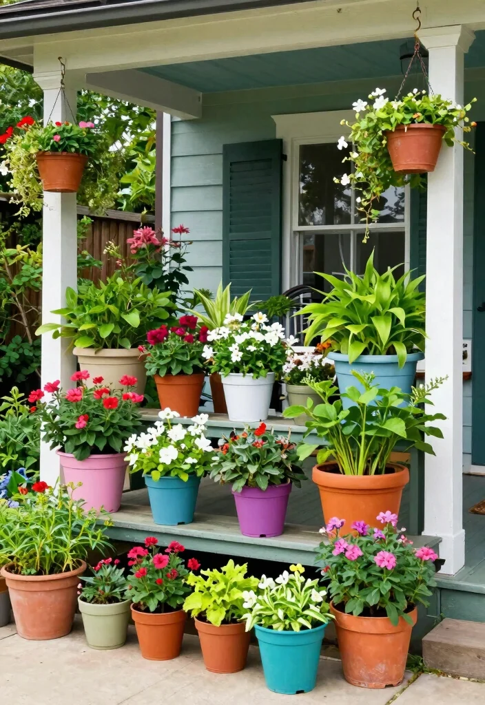 14 Front Porch Decorating Ideas for Everyday Charm 12. Go Green with Plants 0