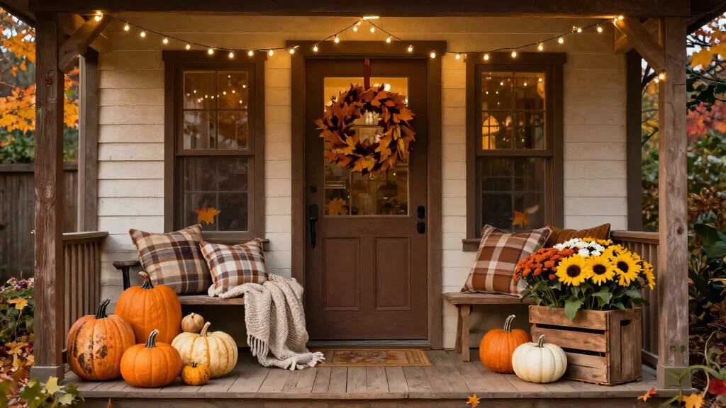 14 Front Porch Fall Decorating Ideas with Warm Seasonal Vibes