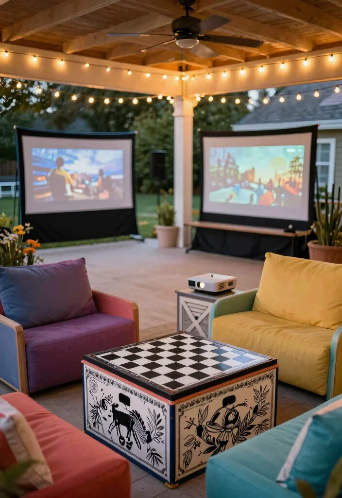 14 Front Porch Ideas to Create a Warm and Welcoming Entry 10. Outdoor Games and Entertainment 0